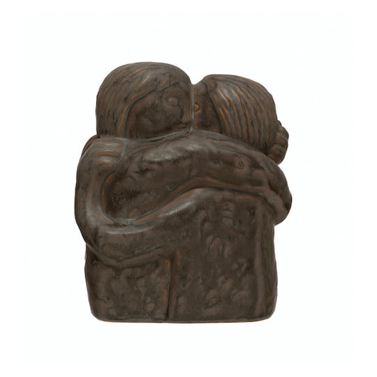 6&#x22; Reactive Glaze Stoneware Hugging Figures